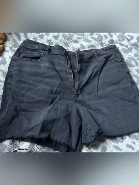 American Eagle Outfitters Black Cutoff Denim Shorts